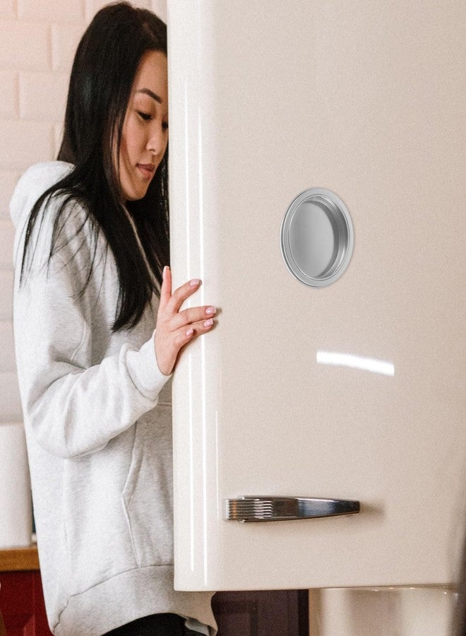 جارنيك علبة توابل جارنيك المغناطيسية، 3 قطع، علب ألومنيوم دائرية سعة 3 أونصات، غطاء لولبي شفاف، علب تخزين معدنية لتخزين التوابل والحلوى ومرطب الشفاه والشموع. - Image 3