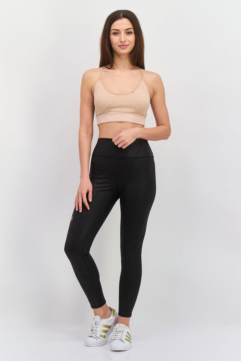 DEX Women Metallic Leggings, Black - Image 4