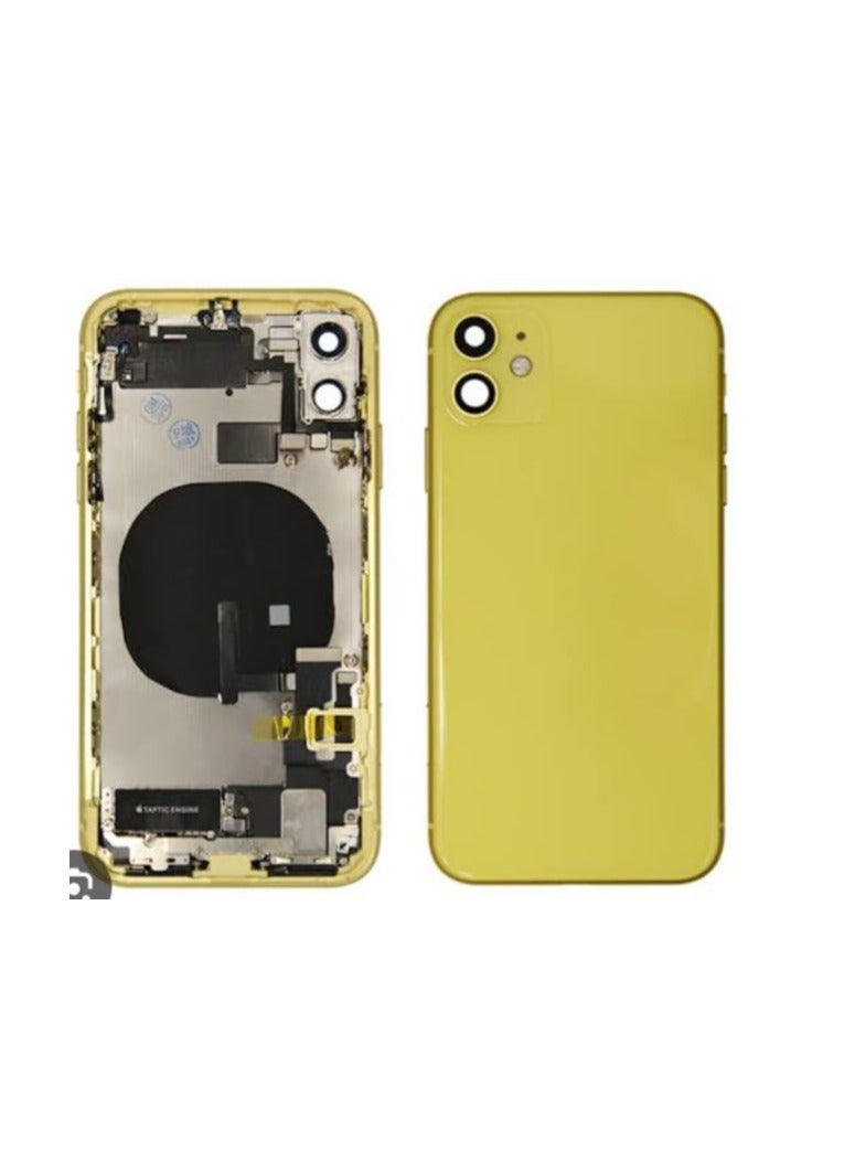 Replacement Mid-Frame housing cover for iphone 11 Yellow