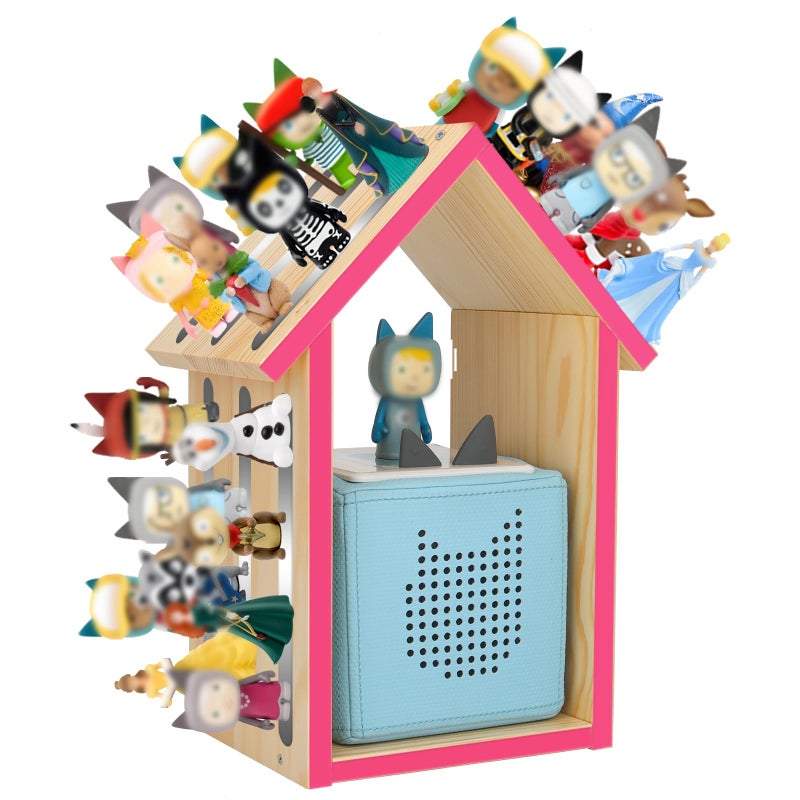 Taladad for Tonie ShelfTonies Storage for Creative Tonie Box 1 Toniebox 2 Magnetic Shelf for Tonie FiguresCharactersWooden for Kids Natural