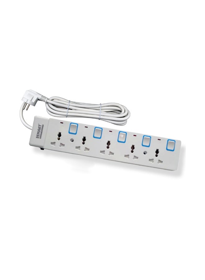 MAAT 5 Way Extension Socket 5MTR 