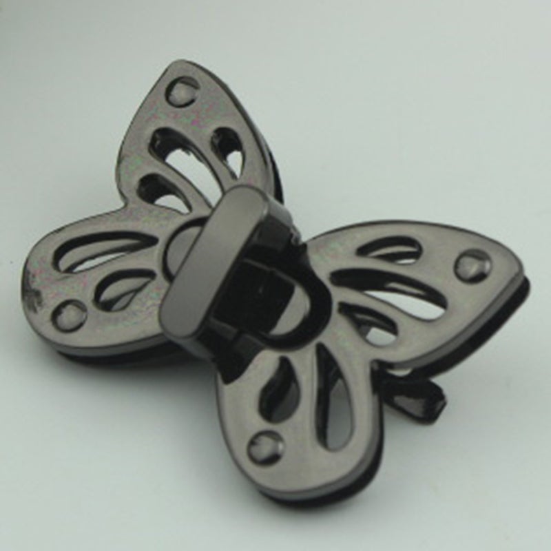 2PCS Female Bag Hardware Accessories Delicate Butterfly Twist Lock Zinc Alloy Handbag Lock Buckle for Handbag Bag - Image 4