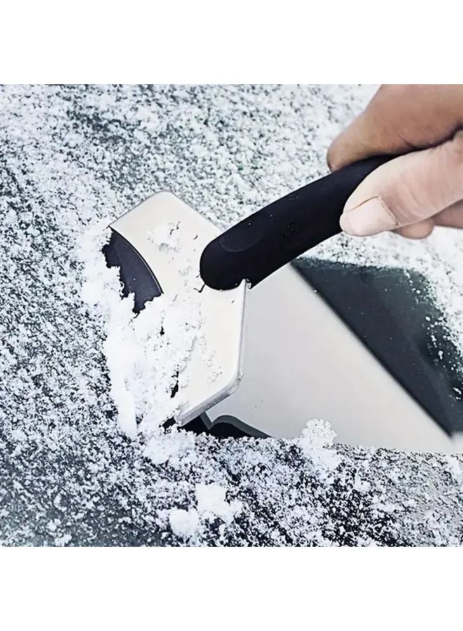 Sturdy Durable Stainless Steel Car Windshield Ice Scraper With Ergonomic Handle Winter Snow Removal Tool - Image 4