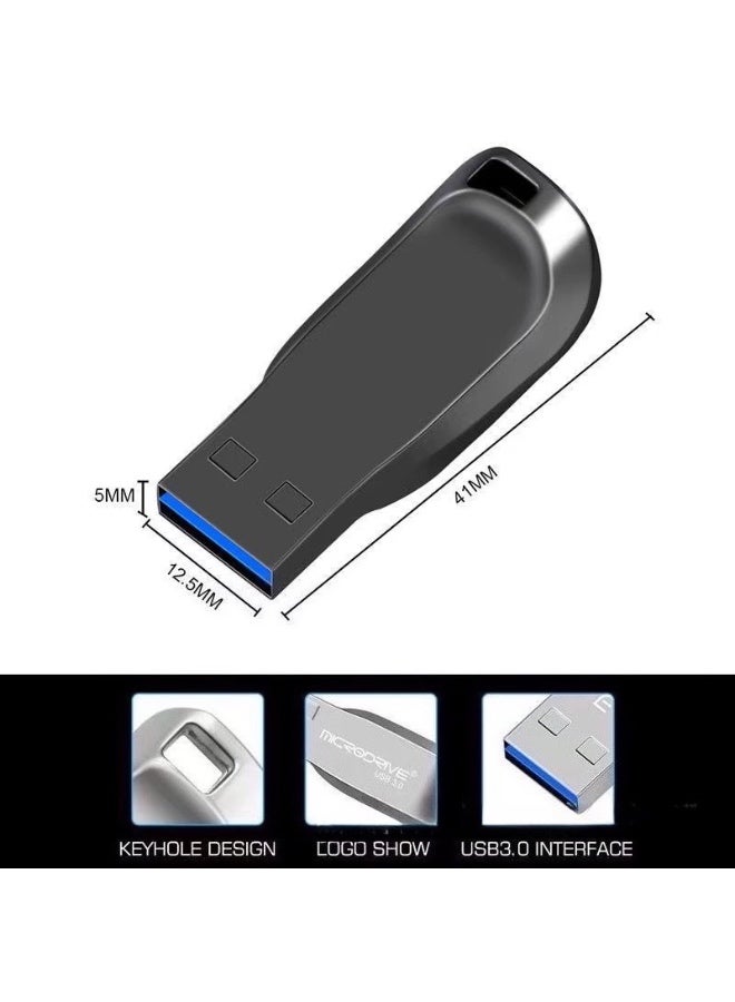 صفارة معدنية مقاومة للماء مفتاح USB سلسلة مفاتيح USB 8G 16G 32G 64G 512G 2Tb 1Tb - Image 2