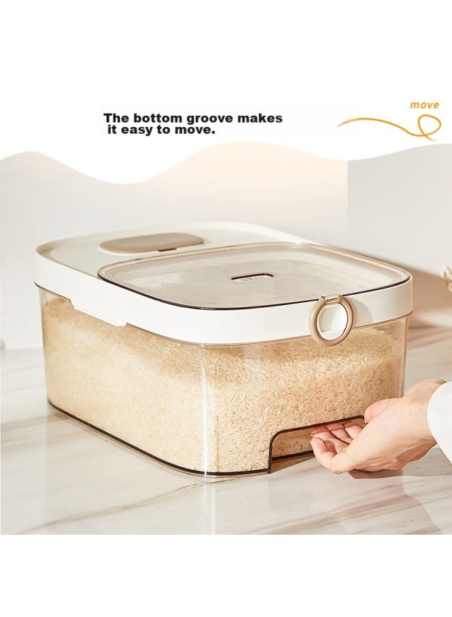 Bear Rice Container, Food-grade Insect-proof Rice Storage Bin, Rice Jar, Grain Storage Box, Sealed Container, Grain Storage Bucket, 20 Jin Capacity - Image 5
