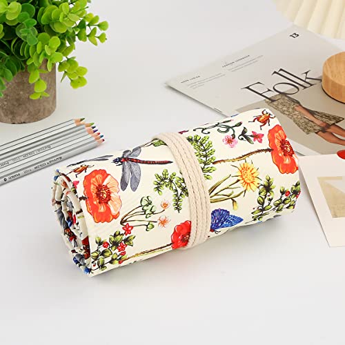 Lbxgap 168 Slot Pencil Roll Wrap Up Pencil Pouches Holder，Travel Drawing Coloring Pencil Roll Organizer for Watercolor Pens or Markers, Pencil Case Organizer for Artist - Image 5