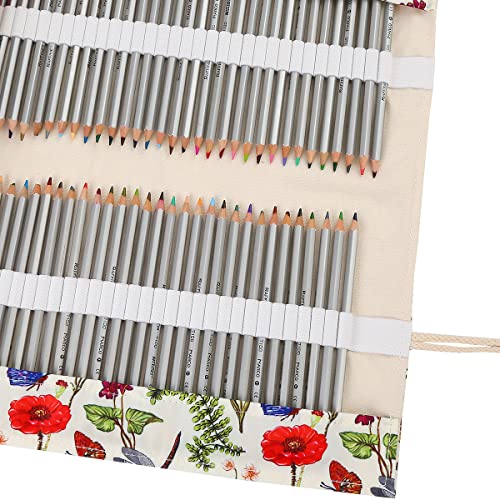 Lbxgap 168 Slot Pencil Roll Wrap Up Pencil Pouches Holder，Travel Drawing Coloring Pencil Roll Organizer for Watercolor Pens or Markers, Pencil Case Organizer for Artist - Image 4