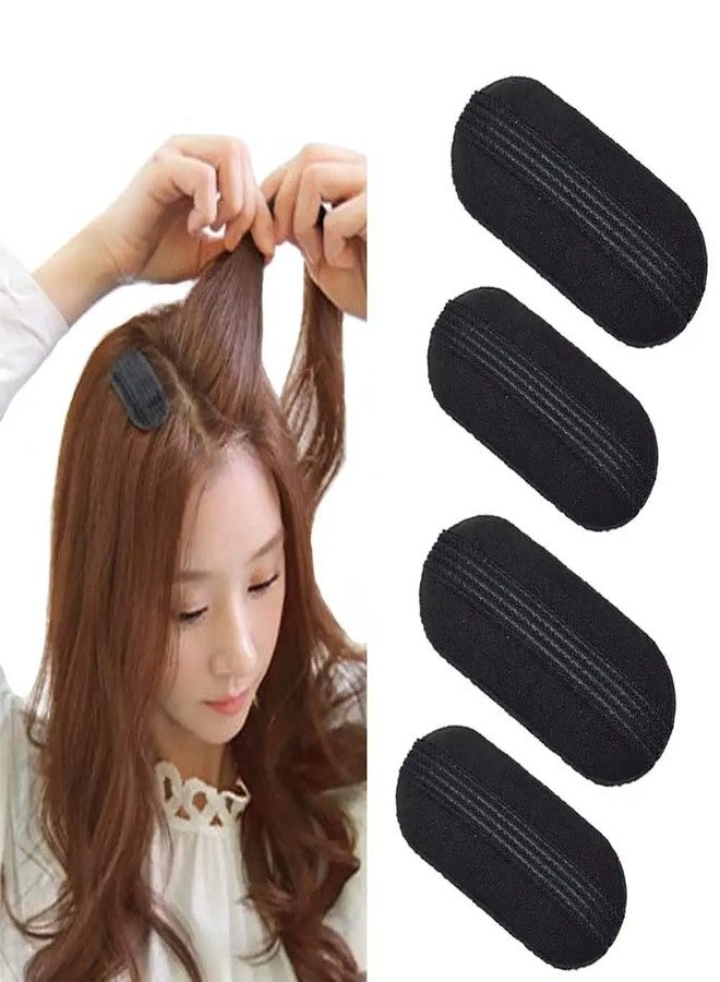 VSAKSH 3 Pairs Black Sponge Volume Bump Inserts Bump It Up Hair Clip Insert Hair Styling Tool Bun Maker Hair Accessories For Girls/Women - Image 1