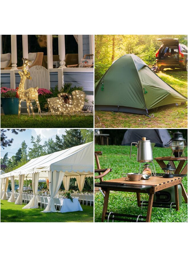 6 PCS Rebar Stakes, U Hook Tent Stakes Heavy Duty Long Galvanized Ground Anchors Metal Spikes Landscape Yard Stakes for Chain Link Fence 12 Inch - Image 2