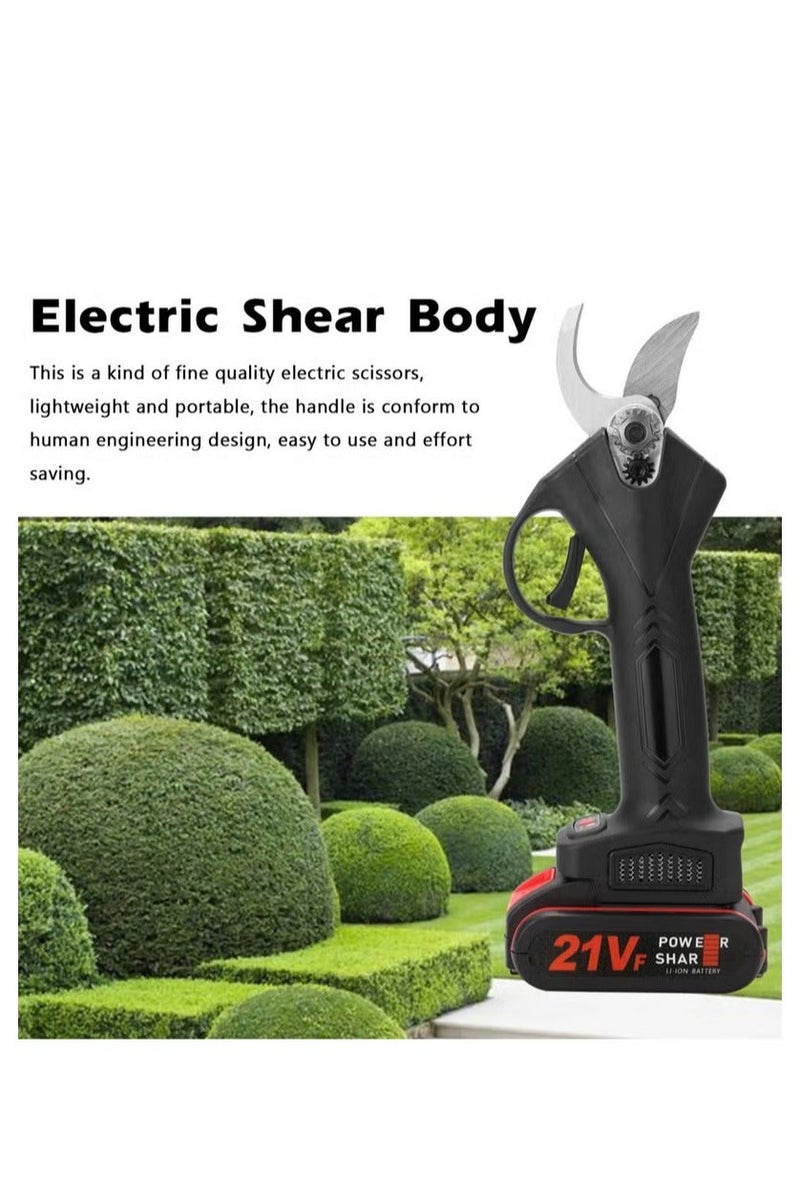Hicomony Cordless Electric Pruning Shears， Portable Tree Trimmer, Replaceable Blades, 30mm Cutting Diameter, and 2x 15000mAh Batteries for Gardening - Image 4