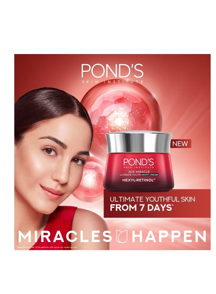 Pond's Age Miracle Ultimate Youth Night Face Cream With Hexyl Retinol 50grams - Image 4
