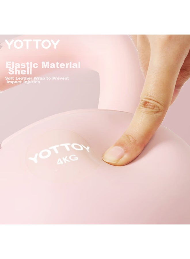 Yottoy Lifting Soft Kettlebell, Women's Lifting Dumbbell Lifting Squat Strength, Home Fitness Training Equipment, 3kg - Miansee Pink - Image 3