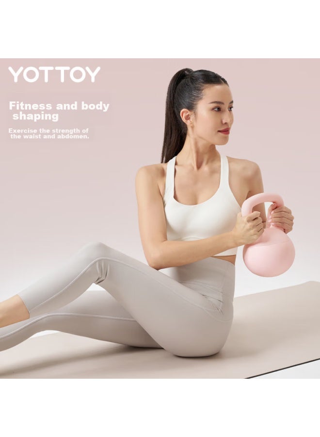 Yottoy Lifting Soft Kettlebell, Women's Lifting Dumbbell Lifting Squat Strength, Home Fitness Training Equipment, 3kg - Miansee Pink - Image 5