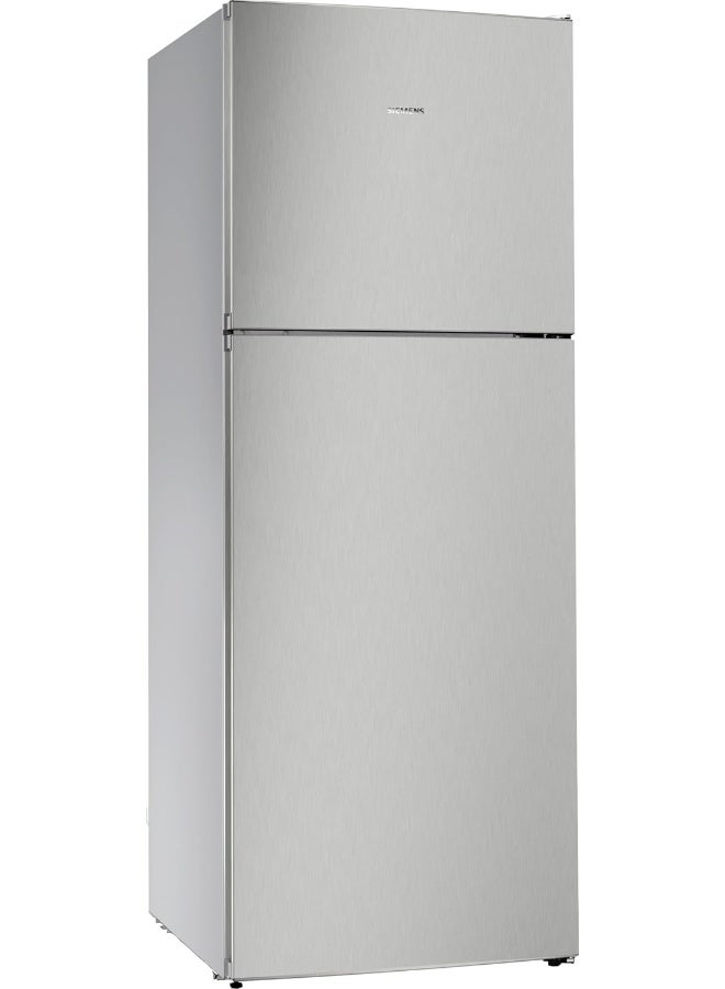 Siemens Fridge IQ300, Free Standing Fridge Freezer with a Freezer at Top, 485L Gross/453 L Net Capacity, German Engineering Fridge, Inox, KD55NNLE0M KD55NNLE0M Inox