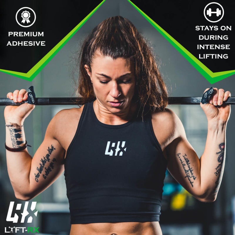 LYFT-RX Weightlifting Hook Grip Tape w/Premium Adhesive for Olympic Weight Lift, Cross Fitness, Lifting, Stretch Fit Athletic Finger Wrap, Protects Thumb Fingers, Size1.5in Black 3-Rolls - Image 3