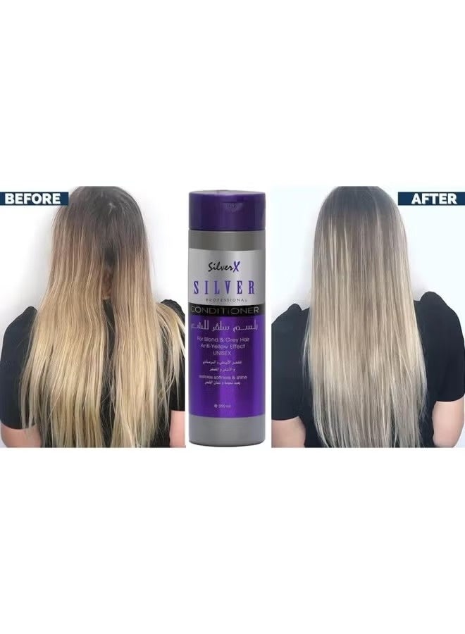 SilverX Silver Professional Hair Shampoo,Hair Mask Set For Anti Yellow Effect - Image 2