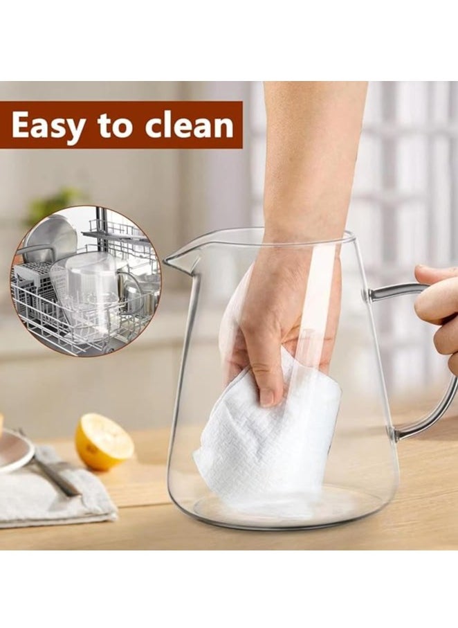 Clear Glass Teapot with Infuser, Round Shape Infuser Tea Pot, Heat-Resistant Borosilicate Glass Strainer Teapot, Stovetop Safe Tea Maker（550ML)