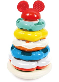Clementoni Disney Baby Stackable Rings With 5 Colored Rings For Ages 6 Plus Months  - Image 1
