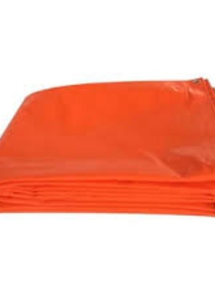 KNP Orange Rain Cover Tarpaulin Sheet (50 x 50) is a versatile and durable cover designed to provide protection against rain, dust, and other environmental elements. - Image 2