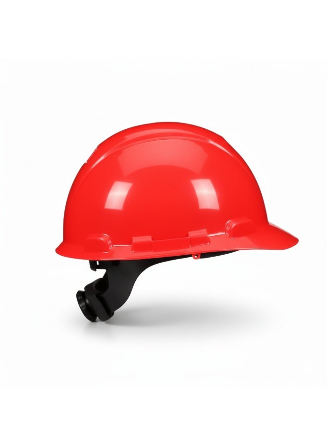 3M SecureFit H-705SFR-UV Safety Helmet – Red, Comfortable Hard Hat with Ratchet Adjustment and UV Sensor - Image 3