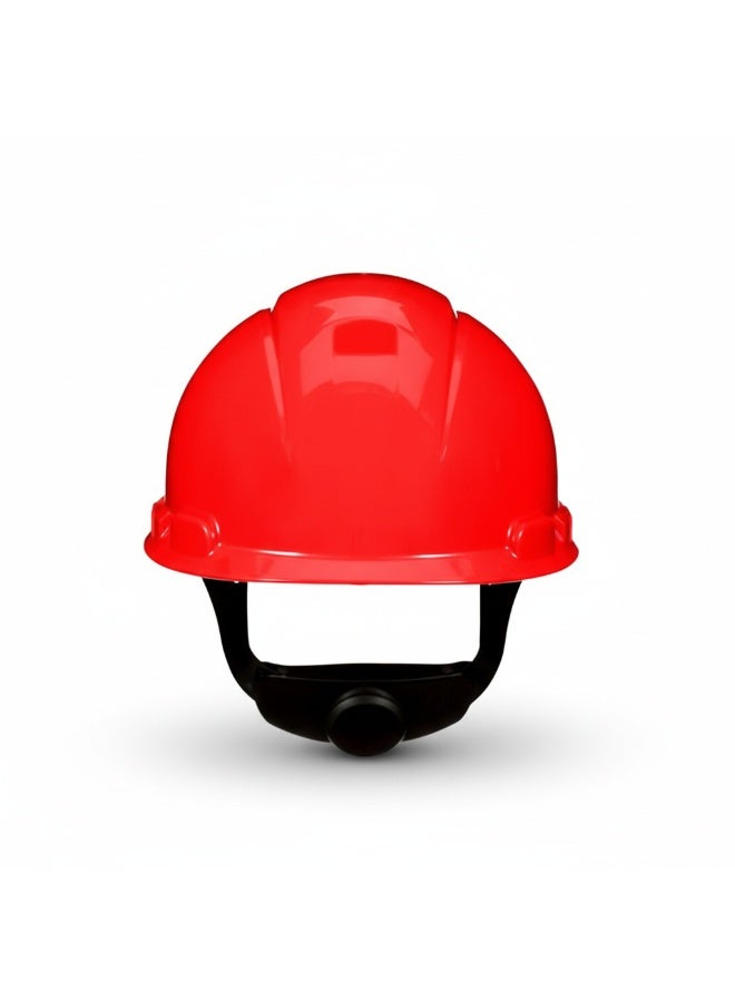 3M SecureFit H-705SFR-UV Safety Helmet – Red, Comfortable Hard Hat with Ratchet Adjustment and UV Sensor - Image 1