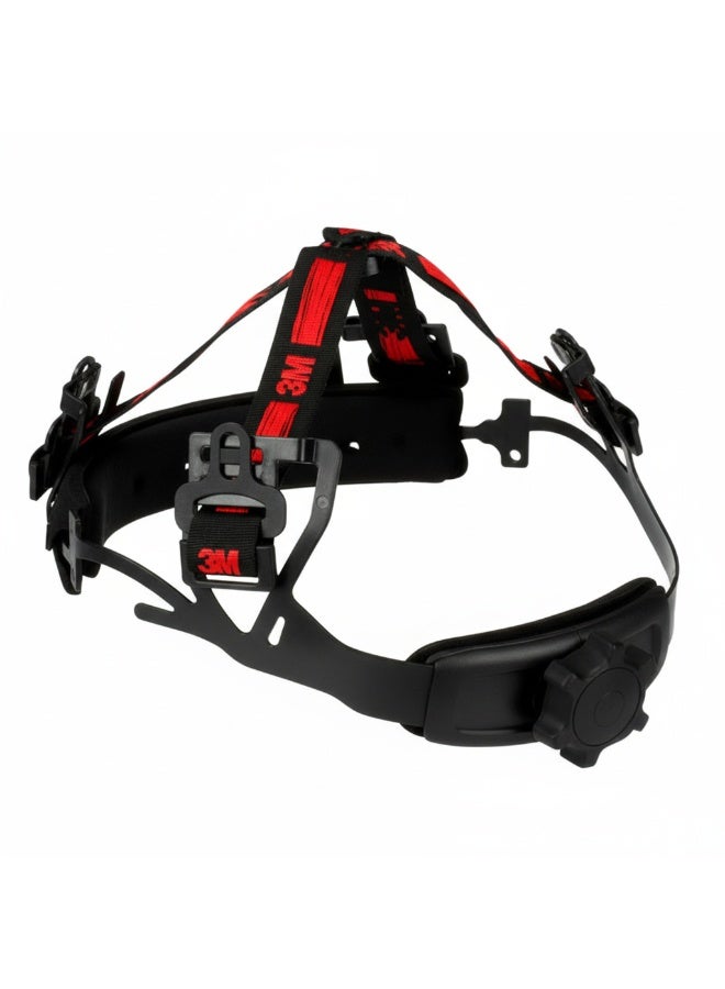 3M SecureFit H-705SFR-UV Safety Helmet – Red, Comfortable Hard Hat with Ratchet Adjustment and UV Sensor - Image 2