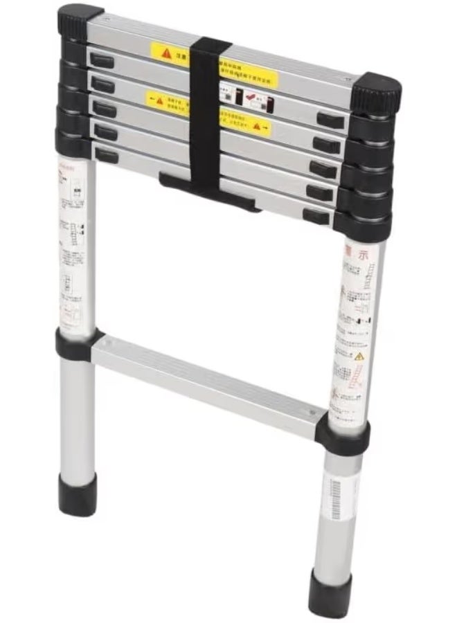 Telescopic extension ladder – original version, heavy-duty material, safe up to a maximum height of 2 meters, plus multi-purpose extension, easy to use and convenient, suitable for home and professional use. - Image 1
