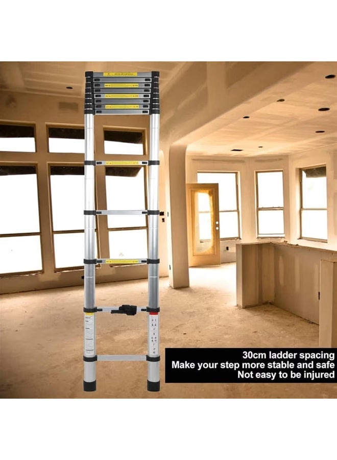 Telescopic extension ladder – original version, heavy-duty material, safe up to a maximum height of 2 meters, plus multi-purpose extension, easy to use and convenient, suitable for home and professional use. - Image 4