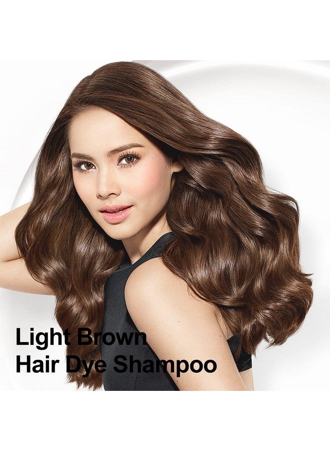 Agthyuve Light Brown Hair Dye 16.9 Fl Oz Argan Oil Light Brown Hair Shampoo 3 In 1 Hair Dye Shampoo Easy To Use Semipermanent Hair Color Shampoo (Light Brown) - Image 3