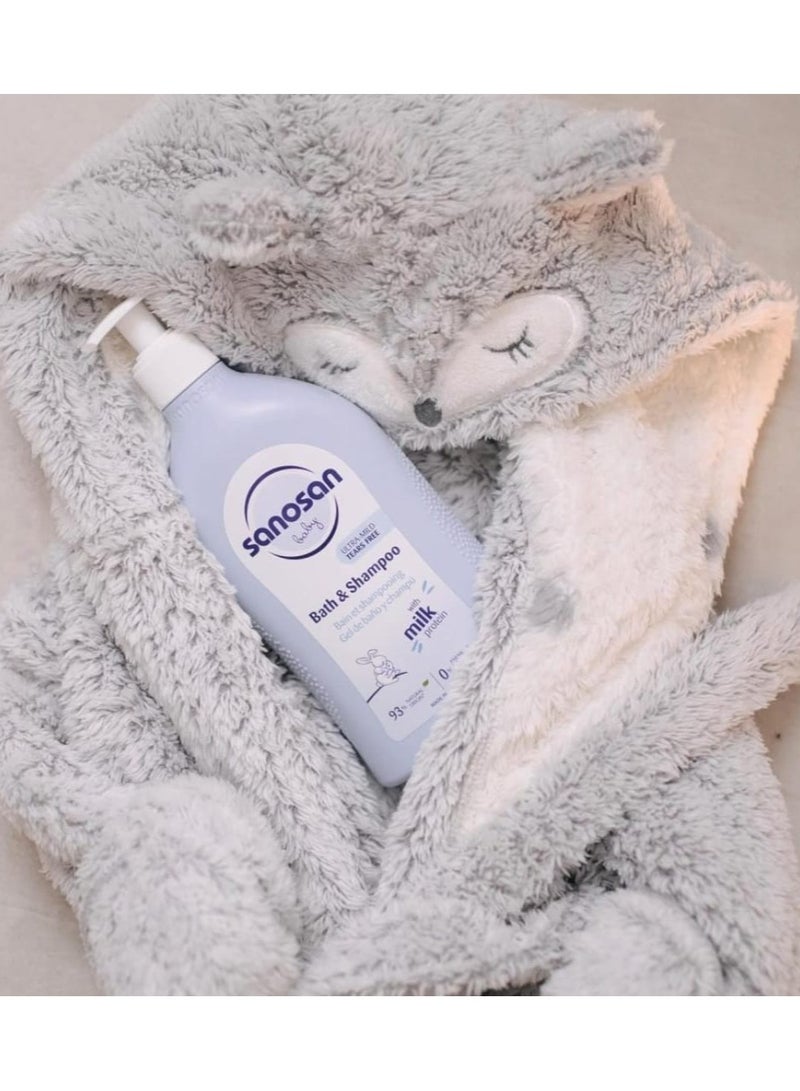 sanosan Two In One Bath Wash And Shampoo For Children From Birth, 500ml - Image 3