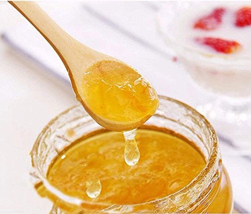 FOYARA Small Wooden Salt Spoon Solid Wood Condiments Spoon Handmade Honey Teaspoon 5 inch - Set of 10 - Image 5