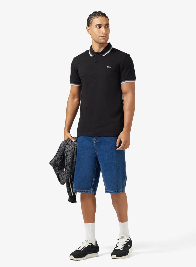 LACOSTE Regular Fit Ottoman Polo - Image 4