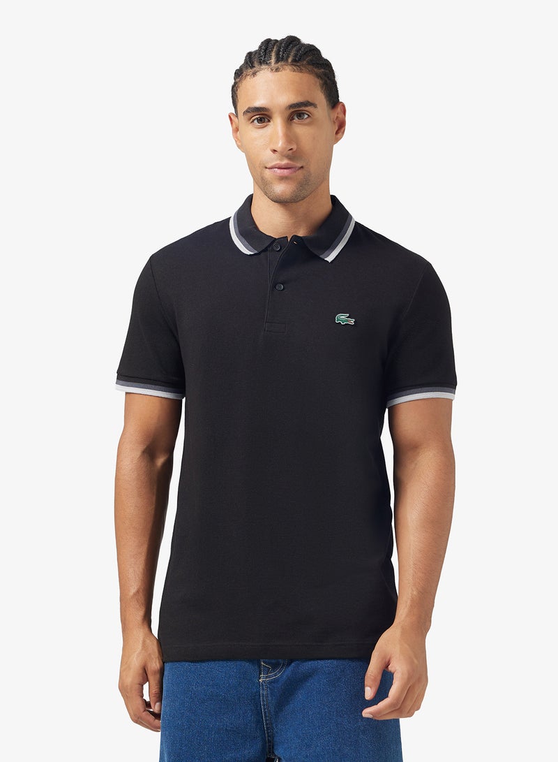 LACOSTE Regular Fit Ottoman Polo - Image 1