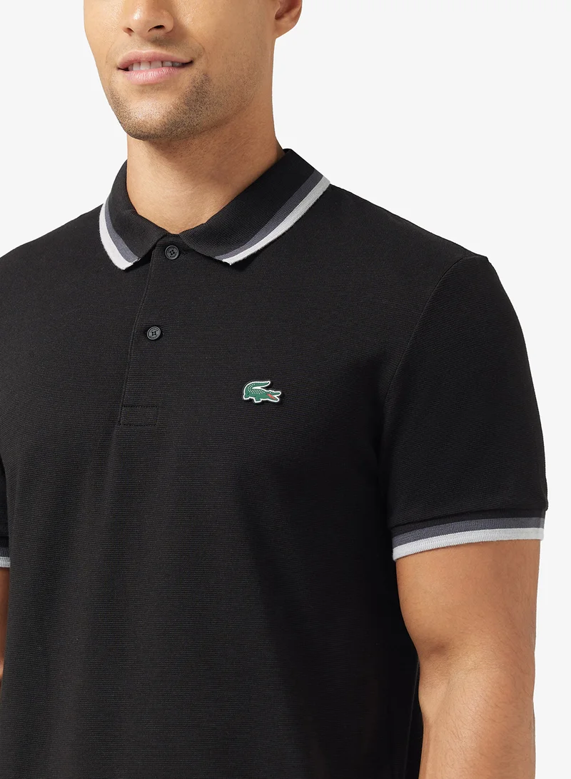 LACOSTE Regular Fit Ottoman Polo