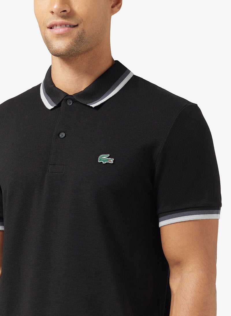 LACOSTE Regular Fit Ottoman Polo - Image 3
