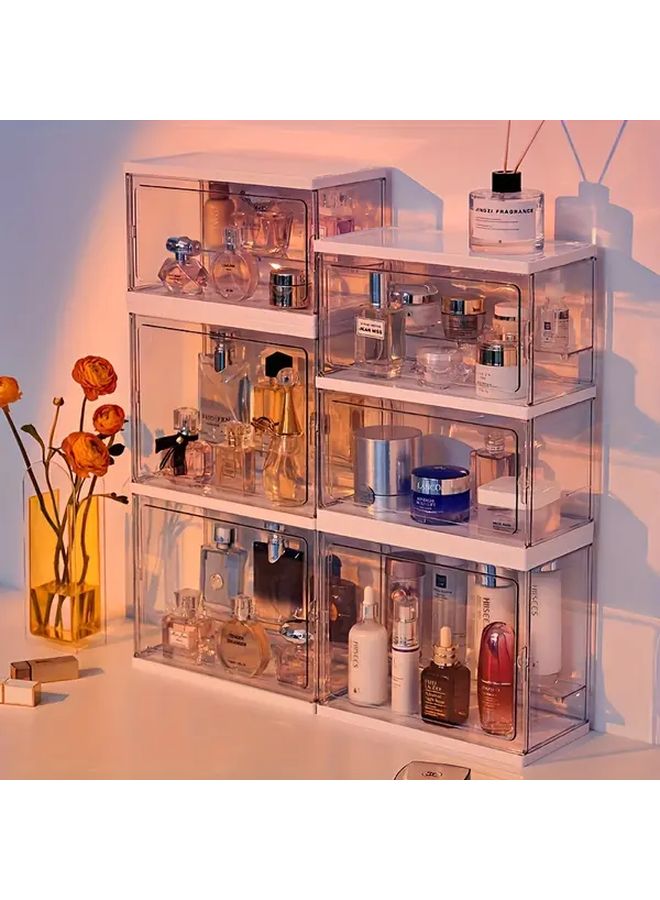 Single Layer Upgrade Thickening Acrylic Perfume Storage Box Dustproof Display Cabinet Vanity Organizer - Image 1