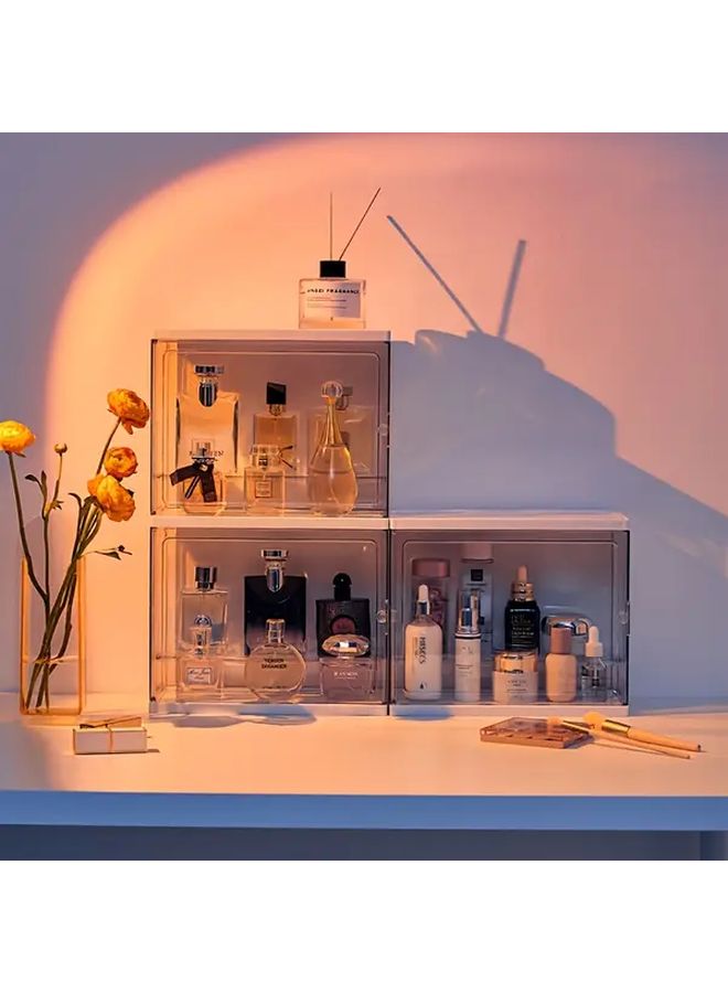 Single Layer Upgrade Thickening Acrylic Perfume Storage Box Dustproof Display Cabinet Vanity Organizer - Image 5
