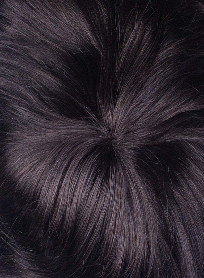 إيكان شعر مستعار من إيكان مصنوع من شعر بشري طبيعي للرجال والفتيان مع شريط أحمر صغير مجاني + 4 مشابك شعر مستعار (بني أسود طبيعي) (8 * 6) - Image 4