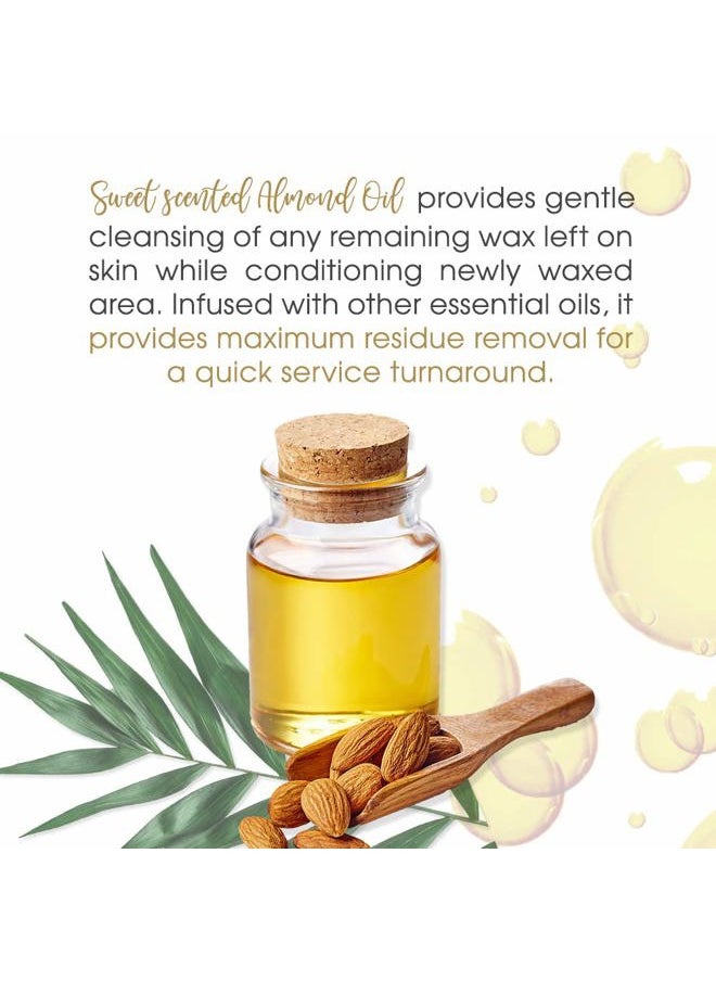 Satin Smooth Satin Smooth Satin Release Wax Residue Remover Oil, Almond-Infused, Post-Waxing Oil, Skin Care, 4 fl. oz, 2-Pack  - Image 4