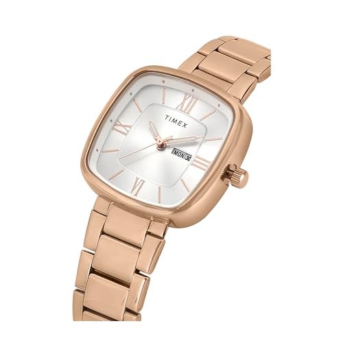 TIMEX Women Silver Square Dial Analog Watch - TWEL20604 - Image 2