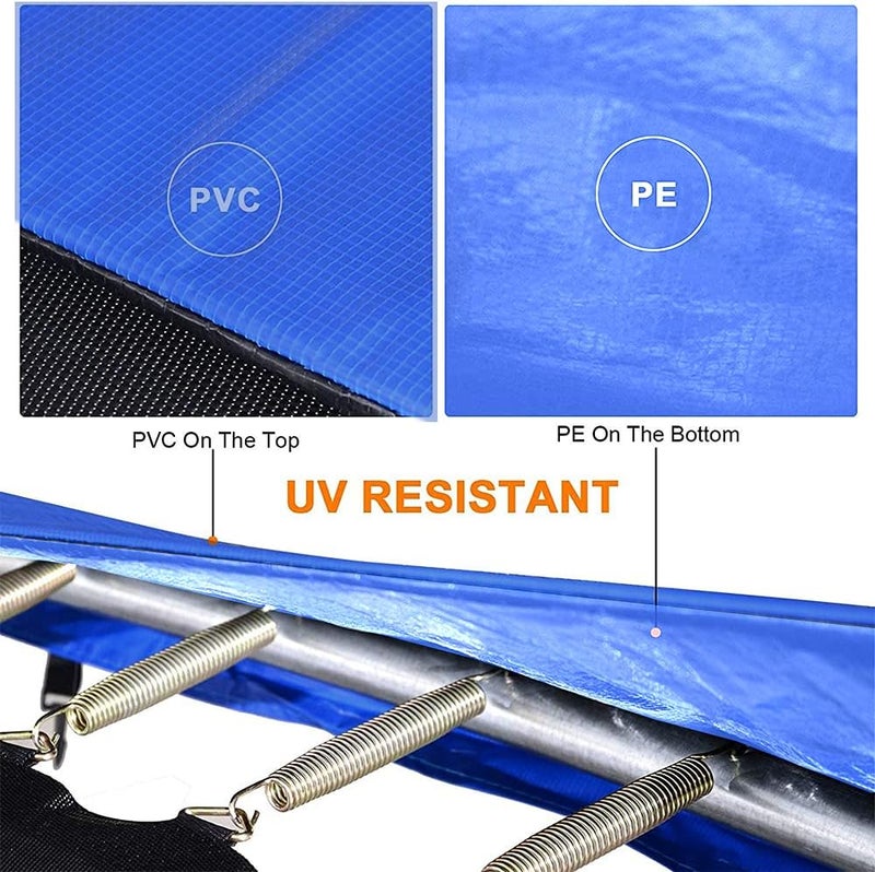 FiiMan Trampoline Replacement Pad Safety Spring Cover, No Holes for Pole, Universal Fits for 10ft 12ft 14ft Frames, Waterproof Trampoline Accessories Spring Pad - Image 3