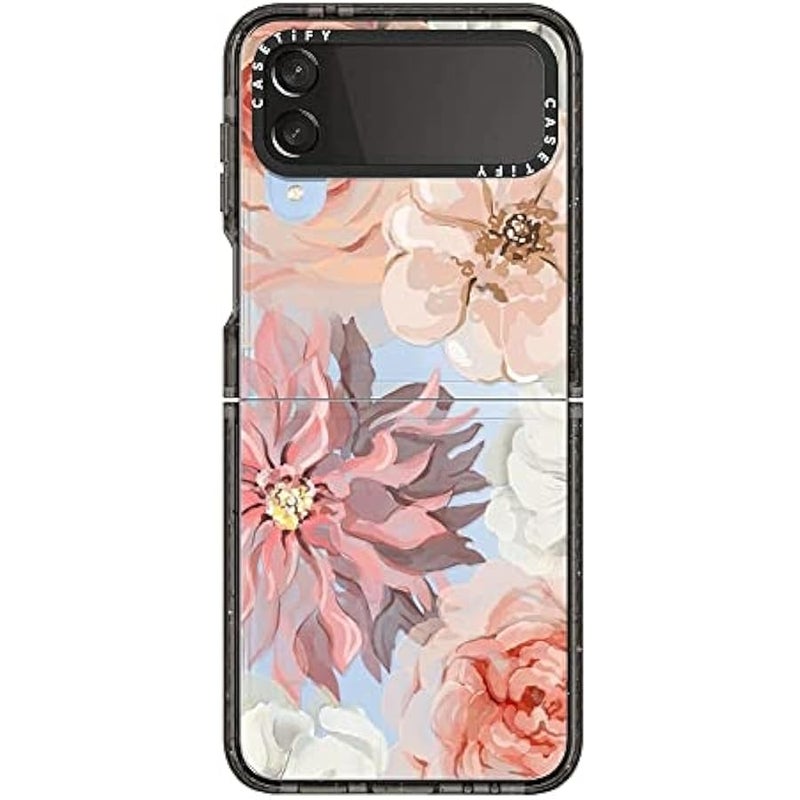 Casetify Impact Case for Galaxy Z Flip 4 - Pretty Blush - Clear Black - Image 2