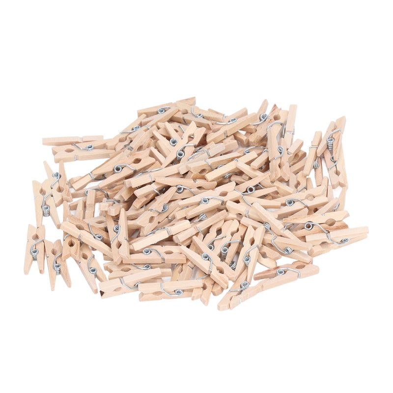 100Pcs Wooden Clothes Pins Mini Exquisite Workmanship Clothespins for Hanging Clothes Making Crafts Gifts Home Decorations - Image 2