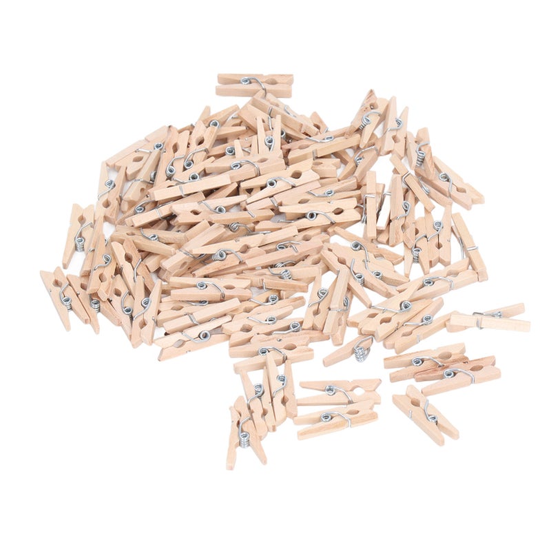 100Pcs Wooden Clothes Pins Mini Exquisite Workmanship Clothespins for Hanging Clothes Making Crafts Gifts Home Decorations - Image 3