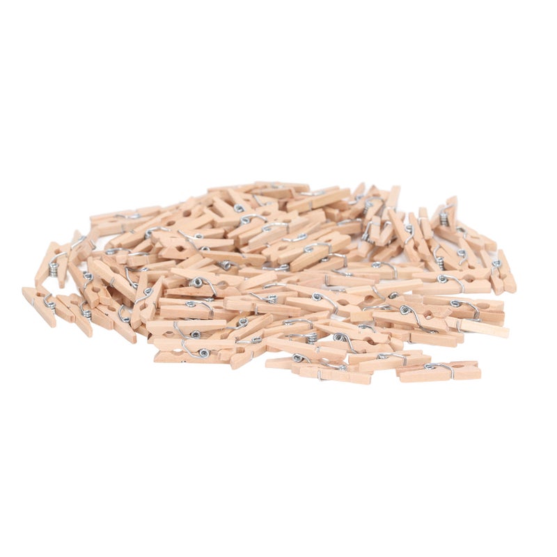 100Pcs Wooden Clothes Pins Mini Exquisite Workmanship Clothespins for Hanging Clothes Making Crafts Gifts Home Decorations - Image 4