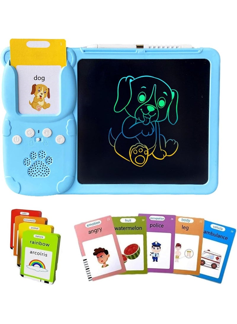 Talking Learning Tablet for Kids | Early Education Flashcard Device | 2-in-1 Drawing  Speaking Writing Board | 8.5-Inch Handwriting Pad for Interactive English Learning Toy - Image 1