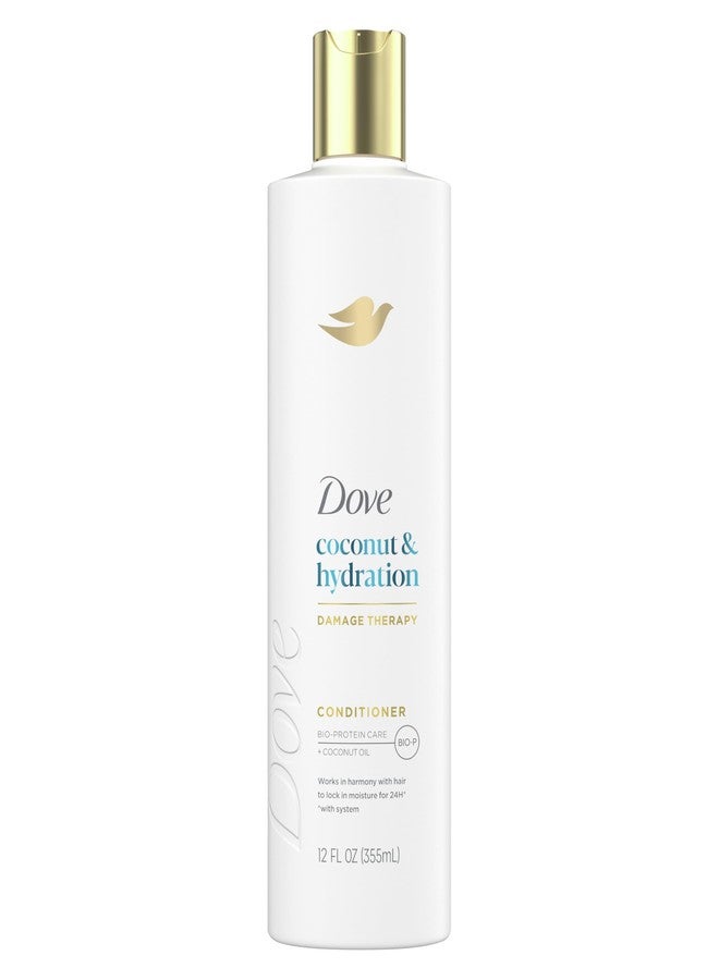 Dove Conditioner Coconut & Hydration for Dry Hair with Bio-Protein Care Technology and Coconut Oil 12 Fl Oz - Image 1