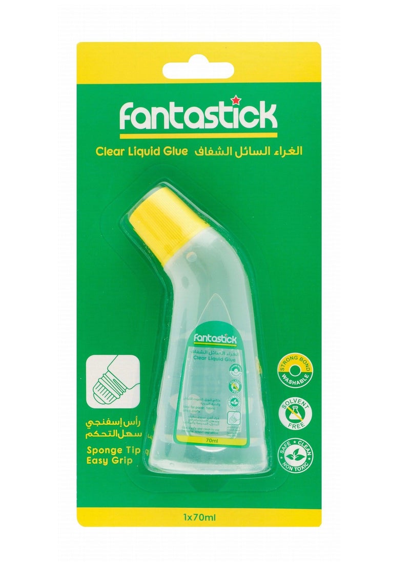Fantastick Non-Toxic Clear Liquid Glue 70ml Content 