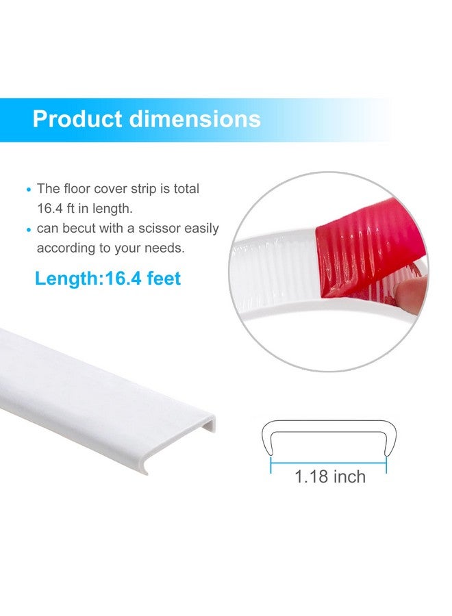 Saim U-Shape Edge Banding，Countertop Edge Trim 16.4ft x 30mm Self Adhesive Veneer Wood Trim Molding, TPE Flexible Furniture Desk Edge Protector for Cabinet Repair, White - Image 1