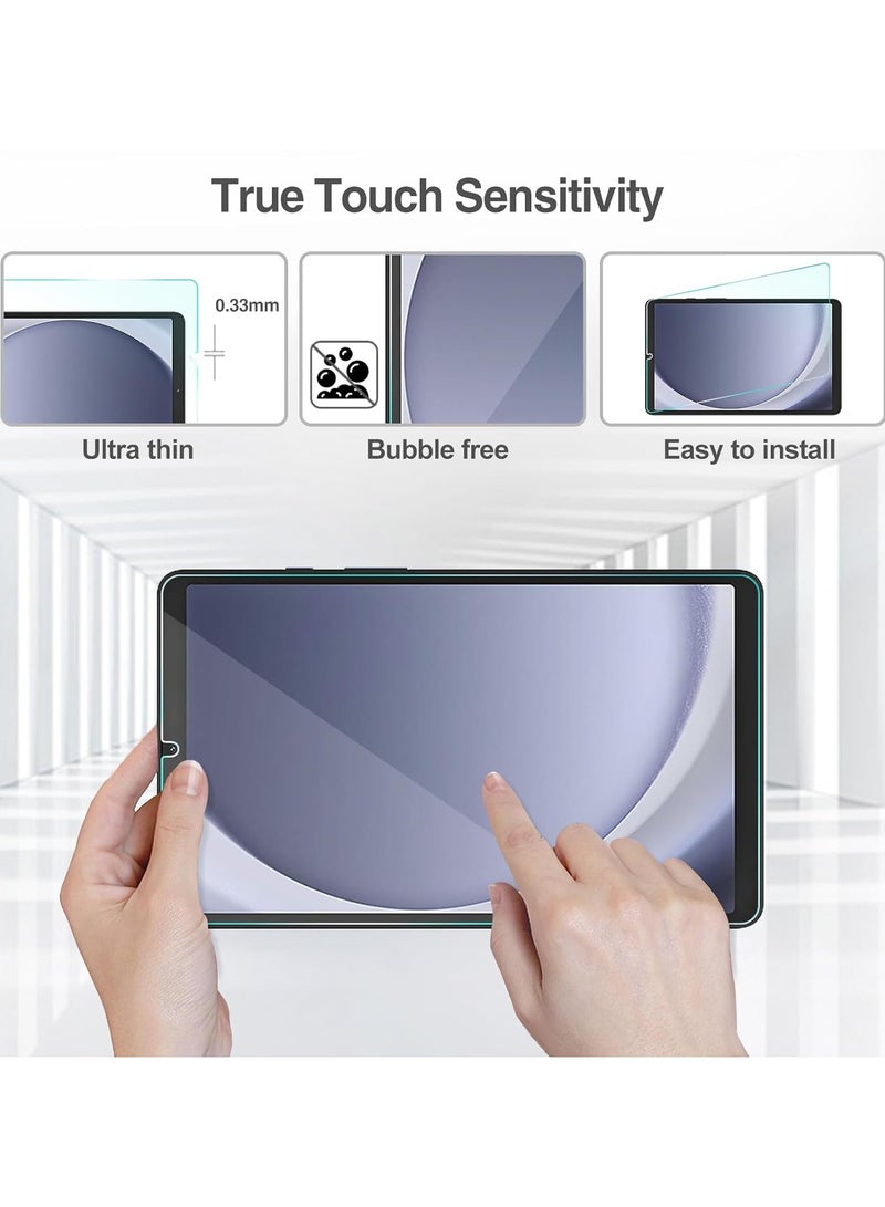 VKL 2 Pack Screen Protector for Galaxy Tab A9 8.7 Inch 2023, 9H Hardness Tempered Glass HD Clear Screen Film Guard for 8.7" Galaxy Tab A9 Tablet SM-X110/X115/X117 - Image 4